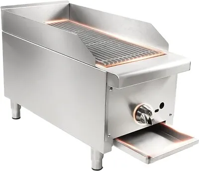 12  Commercial Charbroiler Natural And Propane Gas Grill Countertop 1 Burner New • $369.99