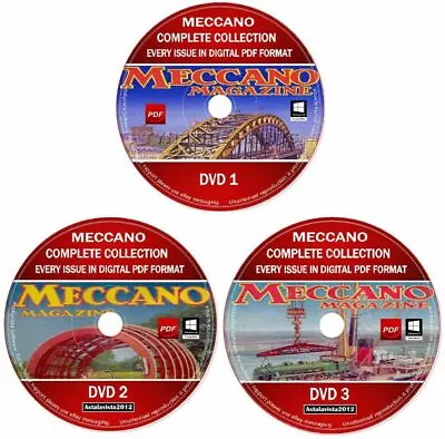 Meccano Magazine Full Collection Every 650 Issues 1916-1981 PDF 3 DVD + Manuals • £5.99