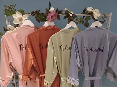 £20.99 • Buy Personalised Bridal Wedding Bundles: Robes Flutes Slippers Hangers Gift Bags