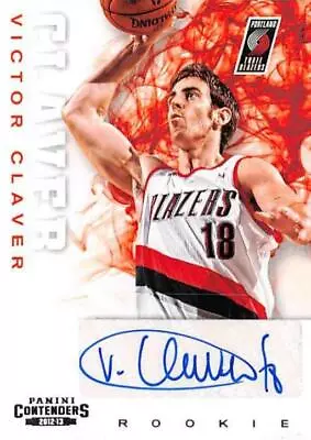 Victor Claver Autographed Basketball Card 2012 Panini Contenders #294 Rookie • $14