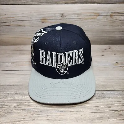 Vintage Oakland Raiders Sports Specialties Black Dome Laser Snapback Hat Cap • $199.95