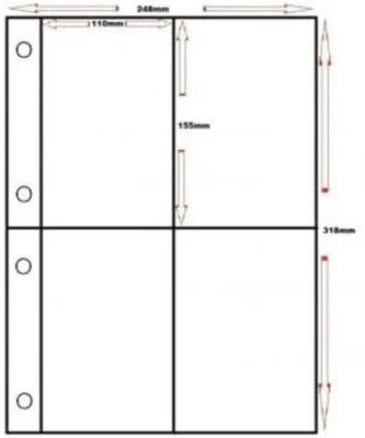 £3.99 • Buy 10 Additional Sleeves To Fit Guardian Postcard Binders