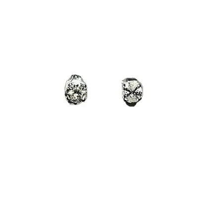 14K  White Gold .65 Carat NATURAL DIAMOND Stud Earrings  L- I2 • $265