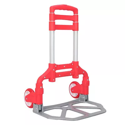 Portable Folding Hand Truck 165Lbs Aluminum Luggage Travel Moving Dolly Cart • $34.79