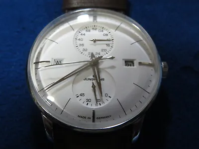 JUNGHANS Meister Agenda Automatic Watch Made In Germany W/box 027/4364.01 • $1000