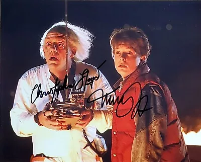 Back To The Future Christopher Lloyd Michael J Fox Signed Photo Autographed 8x10 • $279.97