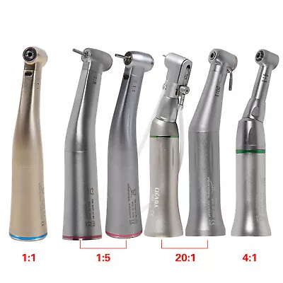 Dental 4:1 20:1 1:1 1:5 (LED Fiber)  Contra Angle Handpiece E-type NSK Style • $53.24