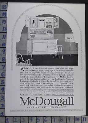 1920 Mcdougall Kitchen Cabinet Frankfort Wife Home Decor Vintage Art Ad  Ci13 • $21.95