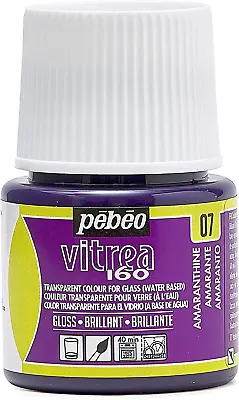£5.91 • Buy PEBEO - Transparent Glass Paint Vitrea 160°C - Amaranthine - 45 ML