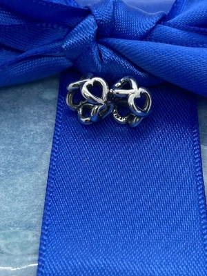£35 • Buy Genuine Pair Pandora Open Heart Spacers (set 2of3).