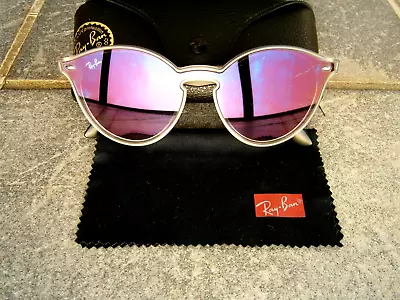 Ray-ban Mirror Blaze Rb 4380-n-f Ladies Sunglasses.made In Italy. • $99.99