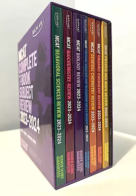 MCAT Complete 7-Book Subject Review 2023-2024 Set Includes ALL 7 Books (Kaplan) • $135