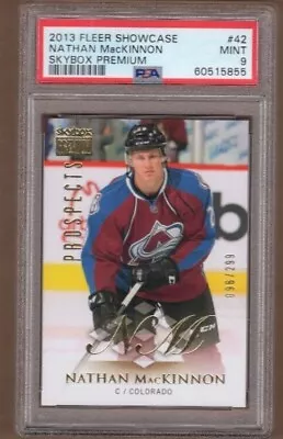 PSA 9 Mint NATHAN MacKINNON 2013/14 SKYBOX PREMIUM ROOKIE CARD AVALANCHE! • $99.95