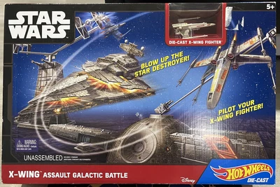 $9.99 • Buy Hot Wheels Star Wars X-Wing Assault Galactic Battle Play Set BRAND NEW SEALED