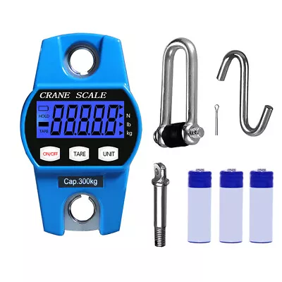 300KG/660LBS Mini Crane Scale Industrial Hook Hanging Weight Digital LCD Display • $29.96