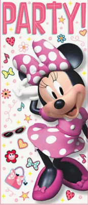 Disney MINNIE MOUSE Scene Setter Birthday Party Door Plastic Cover Poster • $8.29