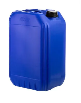 USED Empty 25 Litre Drum Container Jerry Can Lid Blue For Diesel Oil Fuel Waste • £12.99