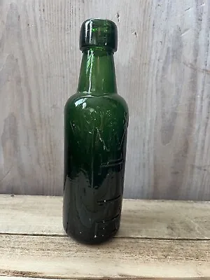  R. W & S Ld WHITE Antique Victorian Old Dark Green Heavy Glass Bottle   • £12