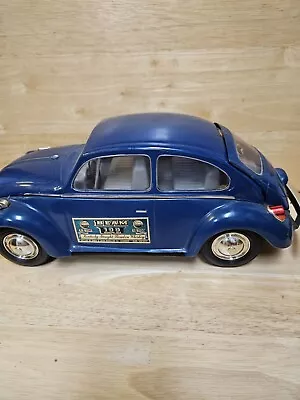 VINTAGE JIM BEAM Blue  Volkswagen Car Whiskey Decanter 1973 EMPTY • $45