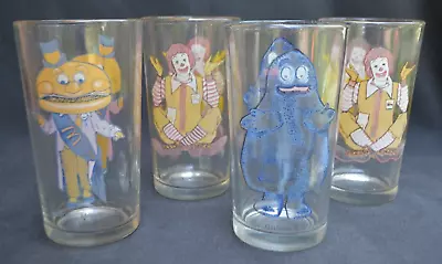 VINTAGE  McDONALD'S  COLLECTOR DRINKING GLASSES • $4.50