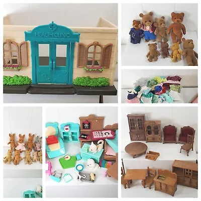 Calico Critters Sylvanias Maple Town Mixed LOT Animal Figures Health Clinic  • $74.55