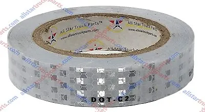 White DOT-C2 Reflective Tape Conspiciuity Safety Caution Night Trailer Truck Car • $32.50