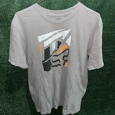 Vintage Y2K FOX Racing Gray Shirt M Motorcross Moto X X Games Bikes • $20