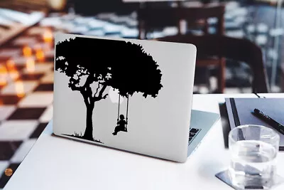 £5.99 • Buy Girl Swing Decal For Macbook Pro Sticker Vinyl Laptop Mac Air Notebook Skin Tree