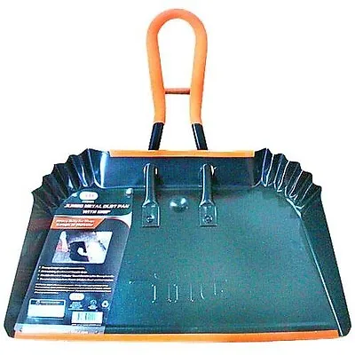 17 INCH JUMBO METAL DUST PAN WITH GRIP HEAVY DUTY Dustpan Cleaning Supplies • $21.95