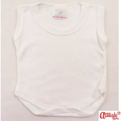 £2.99 • Buy Sleeveless Baby Vests-Sleeveless Baby Vests-Unisex-Soft 100% Cotton Baby Vests 