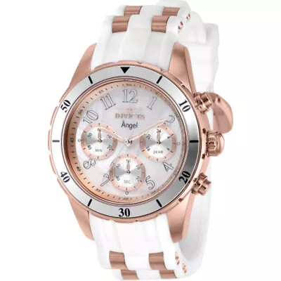 Invicta Angel Chronograph Quartz White Dial Ladies Watch 38755 • $73.68