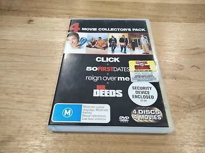 $9.99 • Buy Adam Sandler DVD Click 50 First Dates Reign Over Me & Mr Deeds DVD Pack 