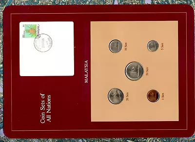 Coin Sets Of All Nations Malaysia 1976-1984 UNC 10 Sen 1976 50 Sen 1983 • $18.56