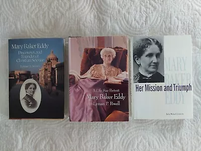 Lot Of 3: Mary Baker Eddy Books Discoverer And Founder Of Christian Science • $12