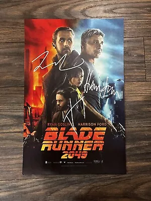 BLADE RUNNER 2049 MOVIE POSTER 11x17 SIGNED & AUTHENTICATED With COA • $150