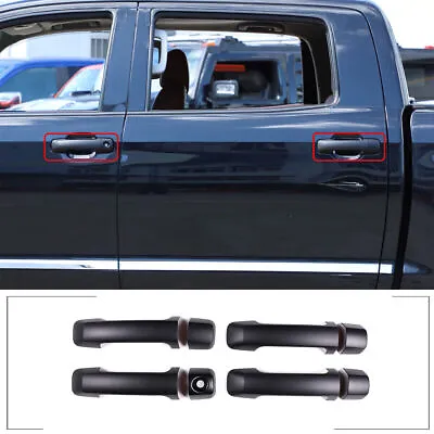 For Toyota Tundra 2007-21 Sequoia 08-21 Matte Black Side Door Handle Cover Trim  • $17.99