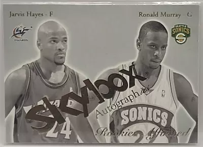 03-04 Skybox Autographics Rookies Affirmed Jarvis Hayes/Ronald Murray • $1.75