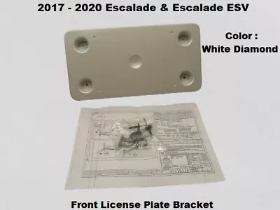 23158733 17 18 19 20 Cadillac Escalade Front License Plate Bracket Hardware • $49