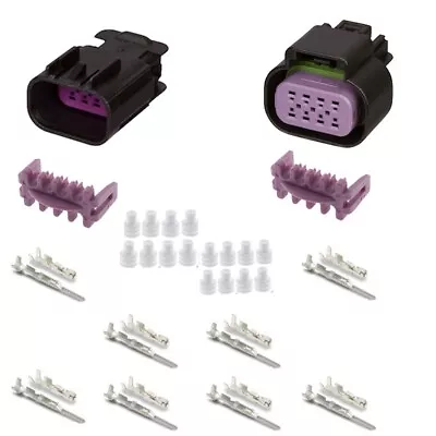 DELPHI GT 150 SERIES 8 CONDUCTOR CONNECTOR SET 22-20 GA. METRI-PACK 8 Pin • $11.99