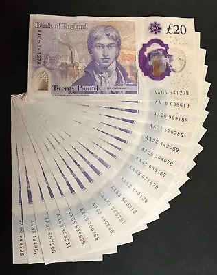 AA £20 RARE Magnificent Collection TWENTY POUND / Polymer / Uncirculated / GBP • £99