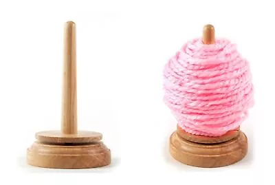 £10.95 • Buy Trimits Classic Knit Wooden Spinning Yarn And Thread Holder Wool Winder Storage