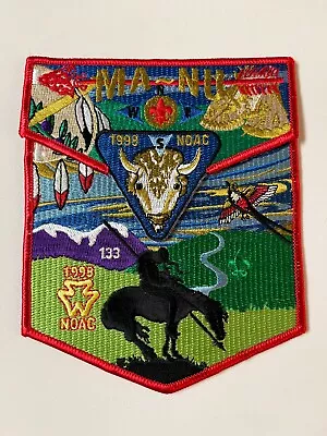 Boy Scout OA 133 Ma-Nu Lodge 1998 NOAC 2 Piece Flap Set • $8.99