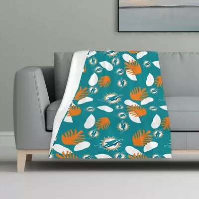 Miami Dolphins Fans Flannel Blanket Sofa Blanket Soft Bed Blanket 32x48in • $18.99