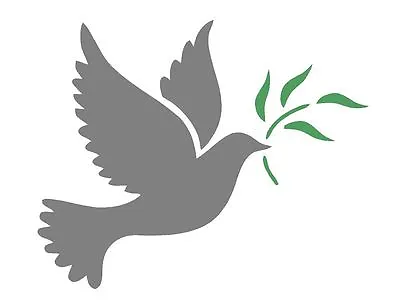 Mylar Stencil DOVE OF PEACE  A4 Paint Stencil Genuine Mylar Re-Useable • £5.87