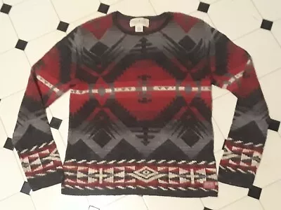 Ralph Lauren Denim & Supply Southwestern Indian Blanket Knit Cotton Sweater S  • $109.99