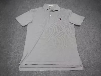 Peter Millar Mississippi State Polo Striped Shirt Men’s Size Small Maroon Logo • $39.99