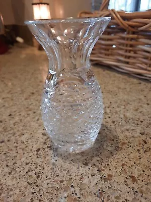 Waterford Crystal Glandore Flared Small Vase 5.5 H Signed • $19.99