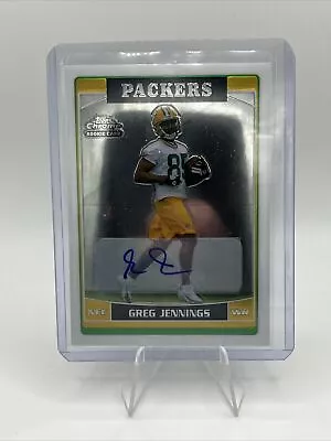 Greg Jennings 2006 Topps Chrome Packers Rookie Auto Rc #260 • $23.99