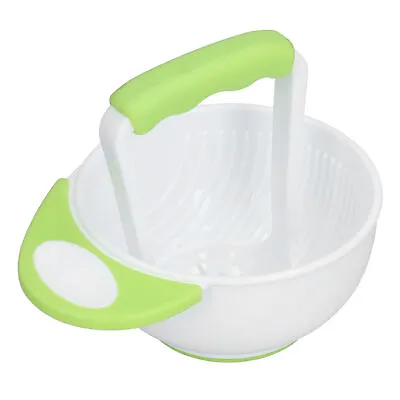 Baby Food Masher Bowl Set Fruit Vegetable Puree Mash Bowl With Grinding Rod Tool • £7.61