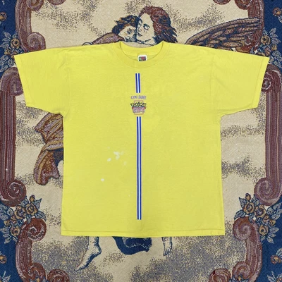 $60 • Buy Vintage Pokemon Gym Leader Shirt Mens XL Yellow 1999 